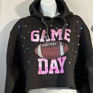 Black and Pink Game Day Hoodie